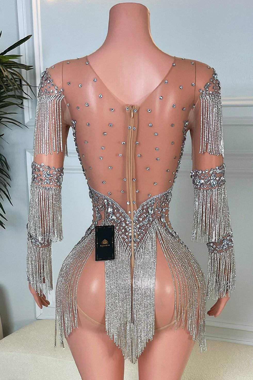 Riveria Tassel Playsuit (Ready To Ship)
