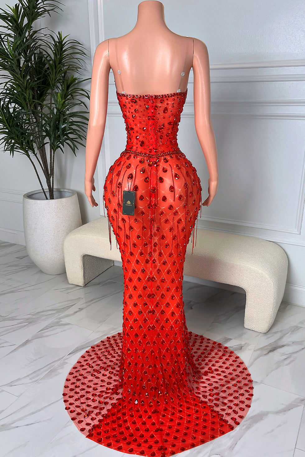 Rory Diamante Tassel Dress (Ready To Ship)