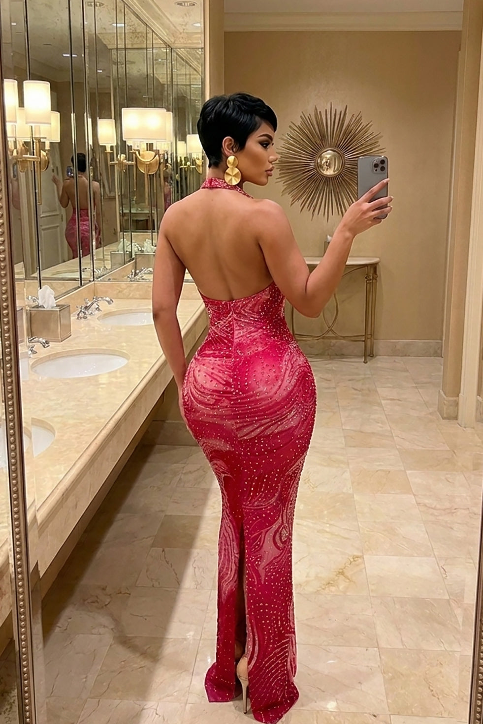Pure Fortune Pink Maxi Dress (Ready to Ship)