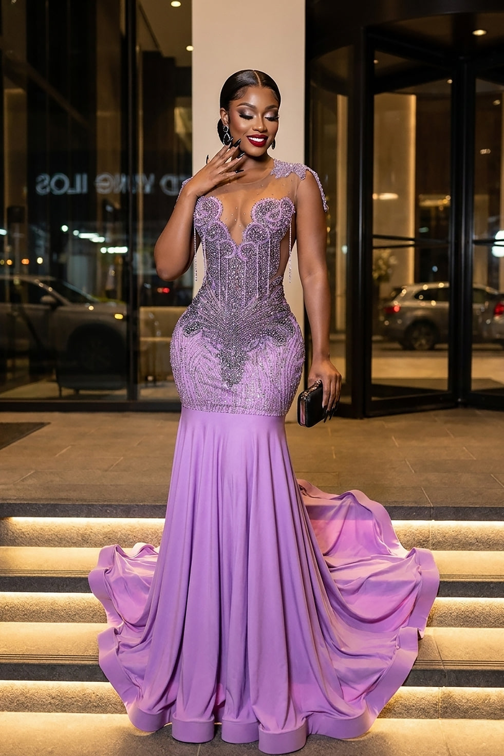 Lilac Waves Maxi Dress (Pre-Order)