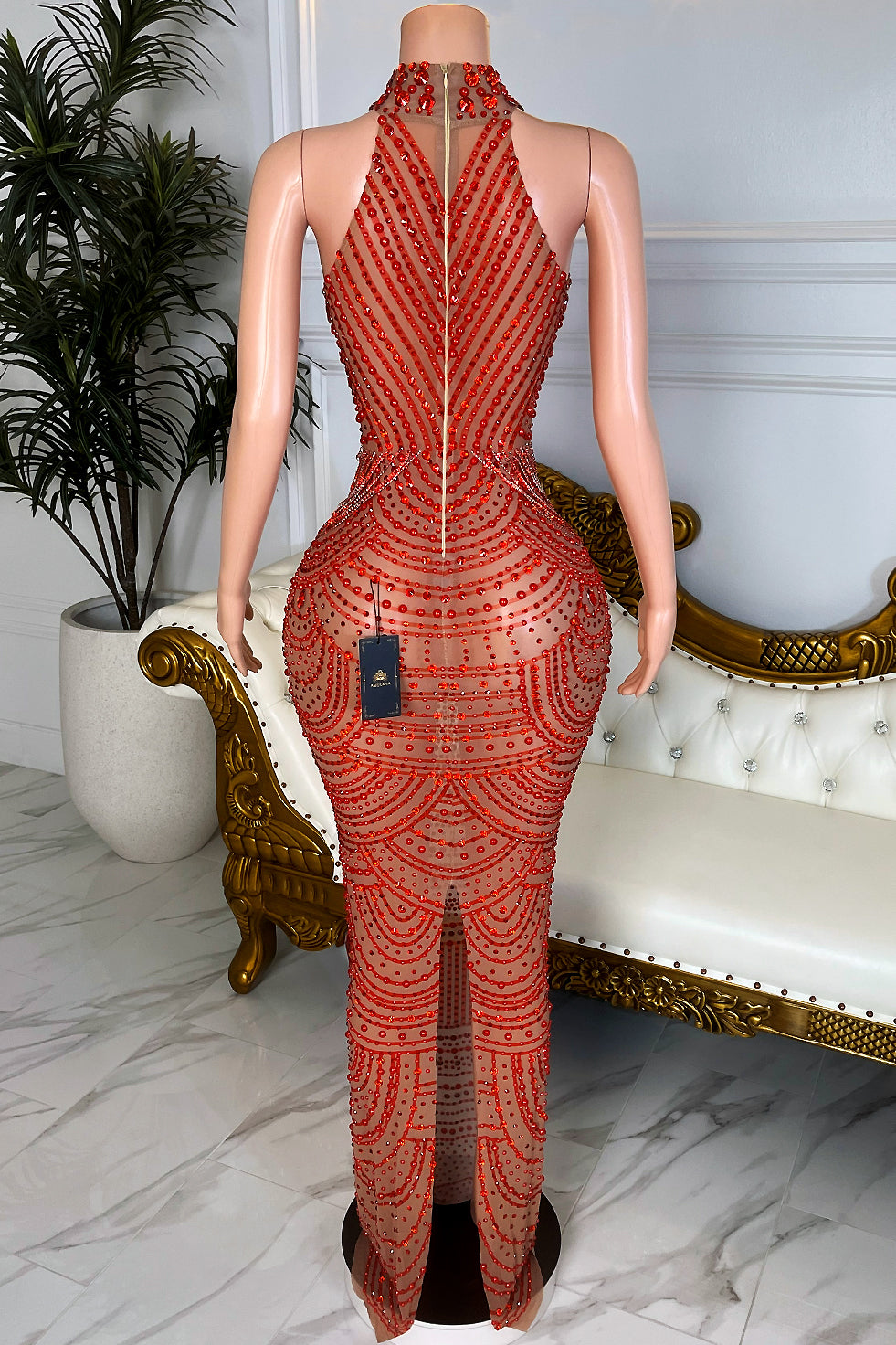 So Mysterious Red Dress (Ready To Ship)