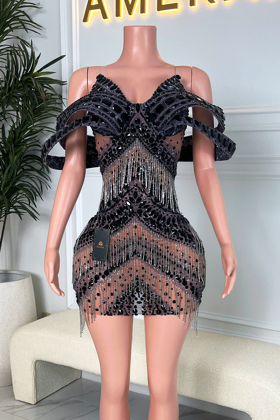 Tarania Black Dress (Ready To Ship)