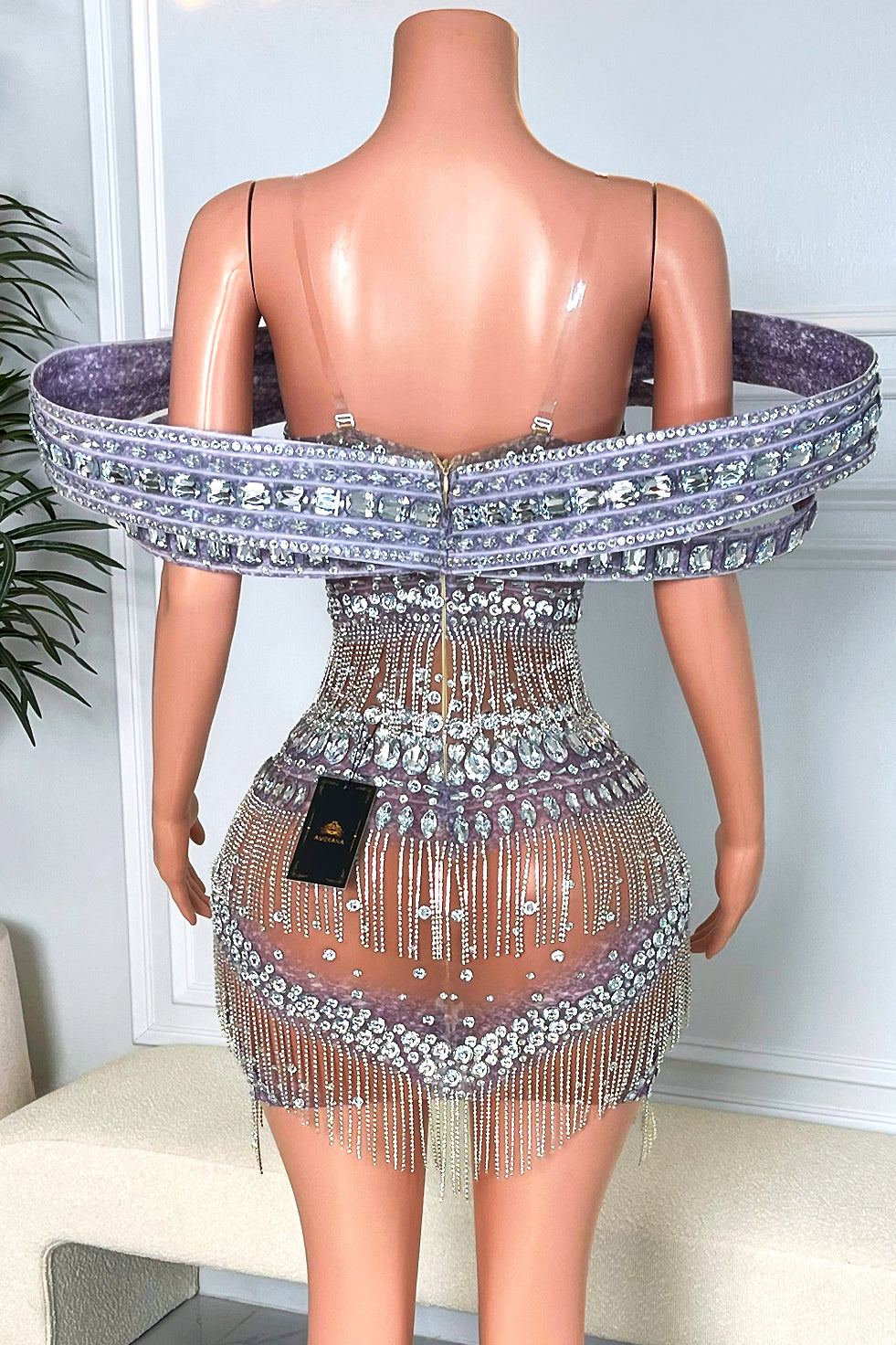 Tarania Silver Dress (Ready To Ship)
