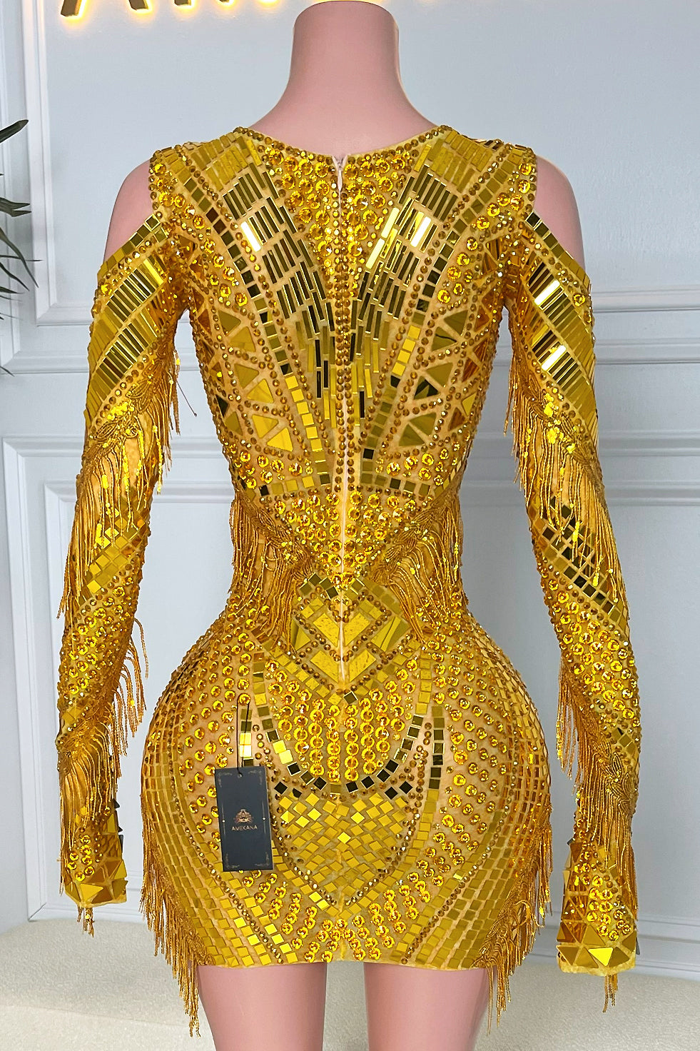 Trixie Gold Mirror Dress (Pre-Order)