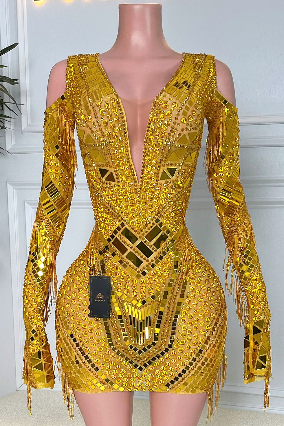 Trixie Gold Mirror Dress (Pre-Order)