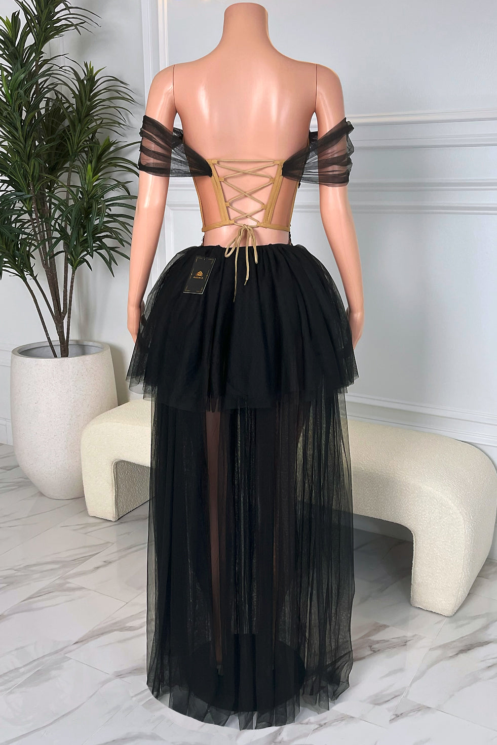 Vernise Black Skirt Set(Ready To Ship)