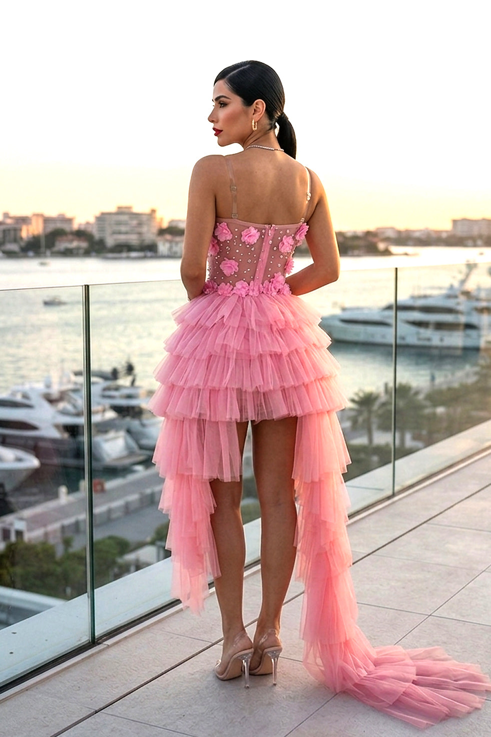 Ali Tulle Pink Dress (Ready To Ship)