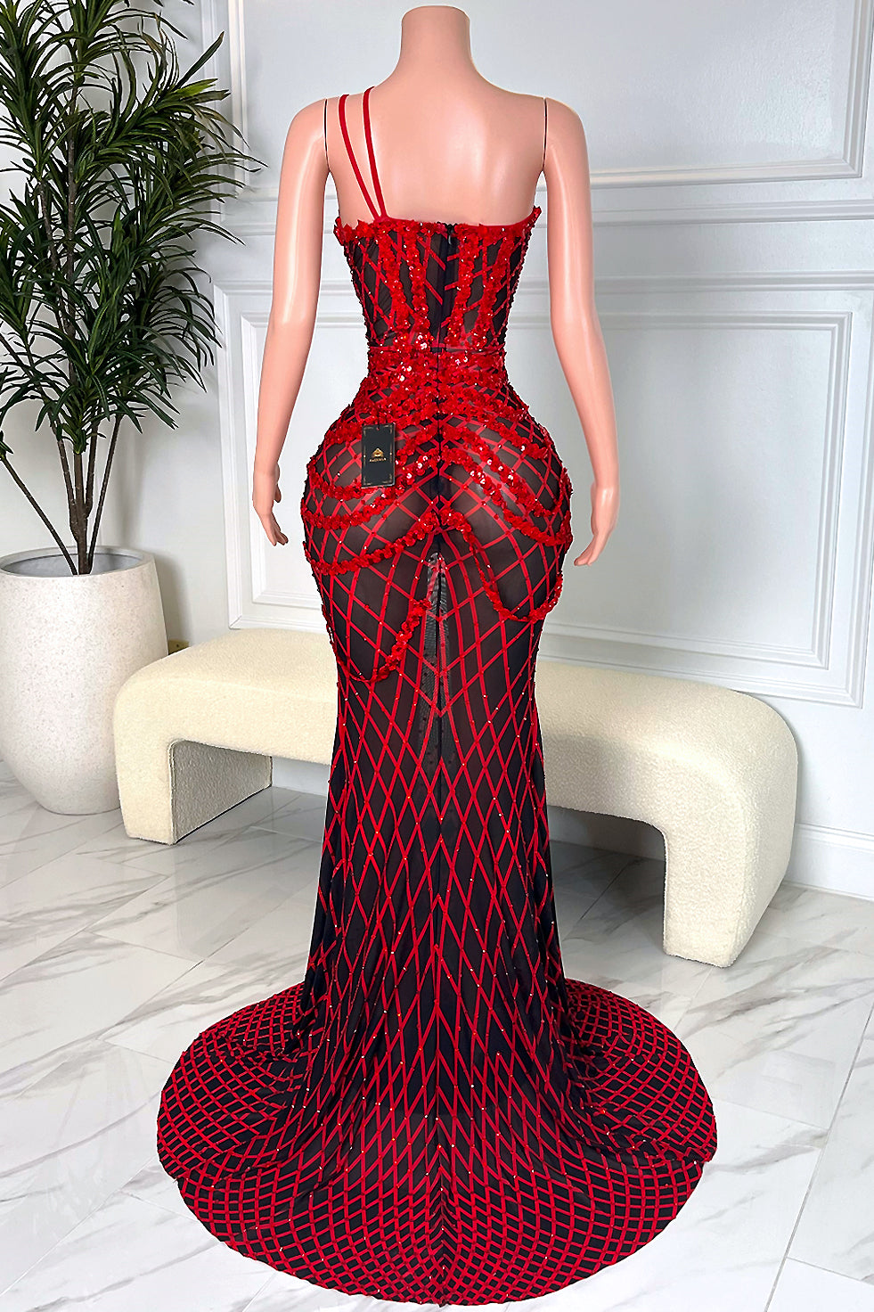 Zainab Red Maxi Dress (Ready To Ship)