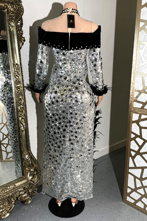 Aiko Silver Dress (Ready To Ship) - amekana.mom