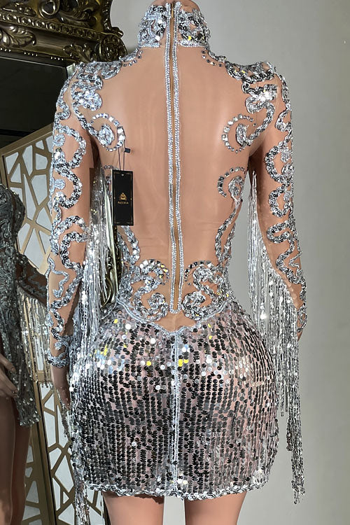 Partition Sequin Dress (Ready To Ship)