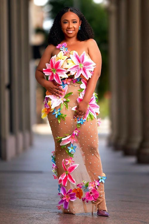 Bliss Flower Maxi Dress (Ready To Ship)