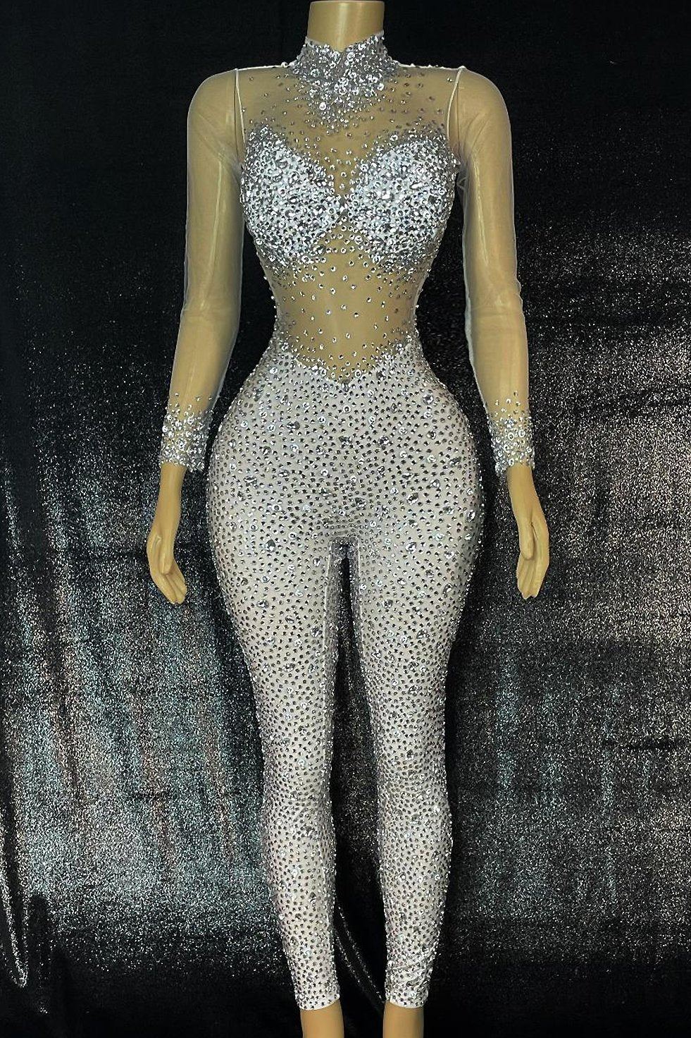 Icon Diamante Bodysuit (Ready To Ship)