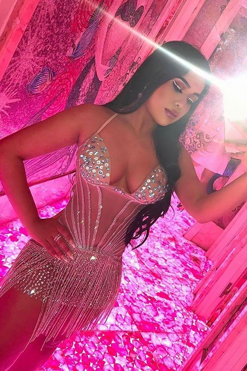 Maren Diamante Tassel Dress