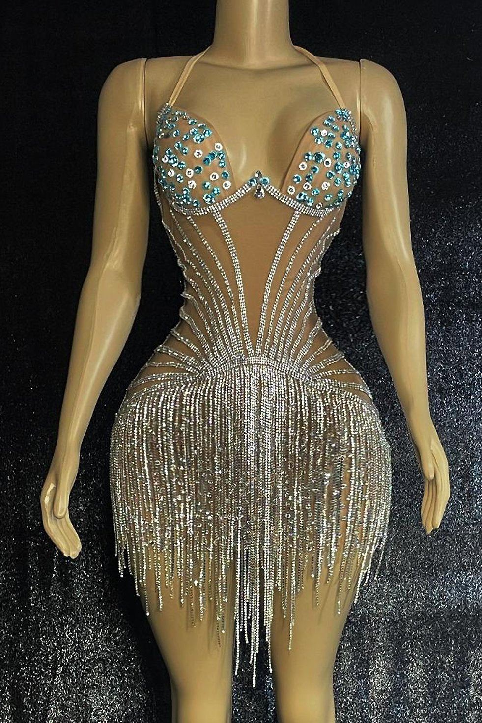 Maren Diamante Tassel Dress