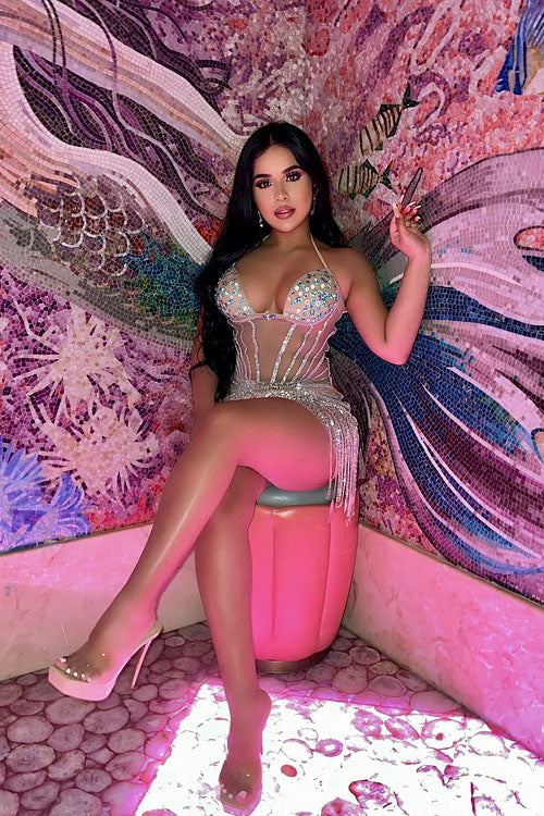 Maren Diamante Tassel Dress