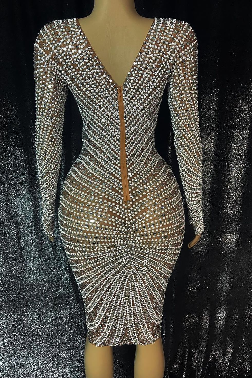 May Diamante Dress (Ready To Ship)