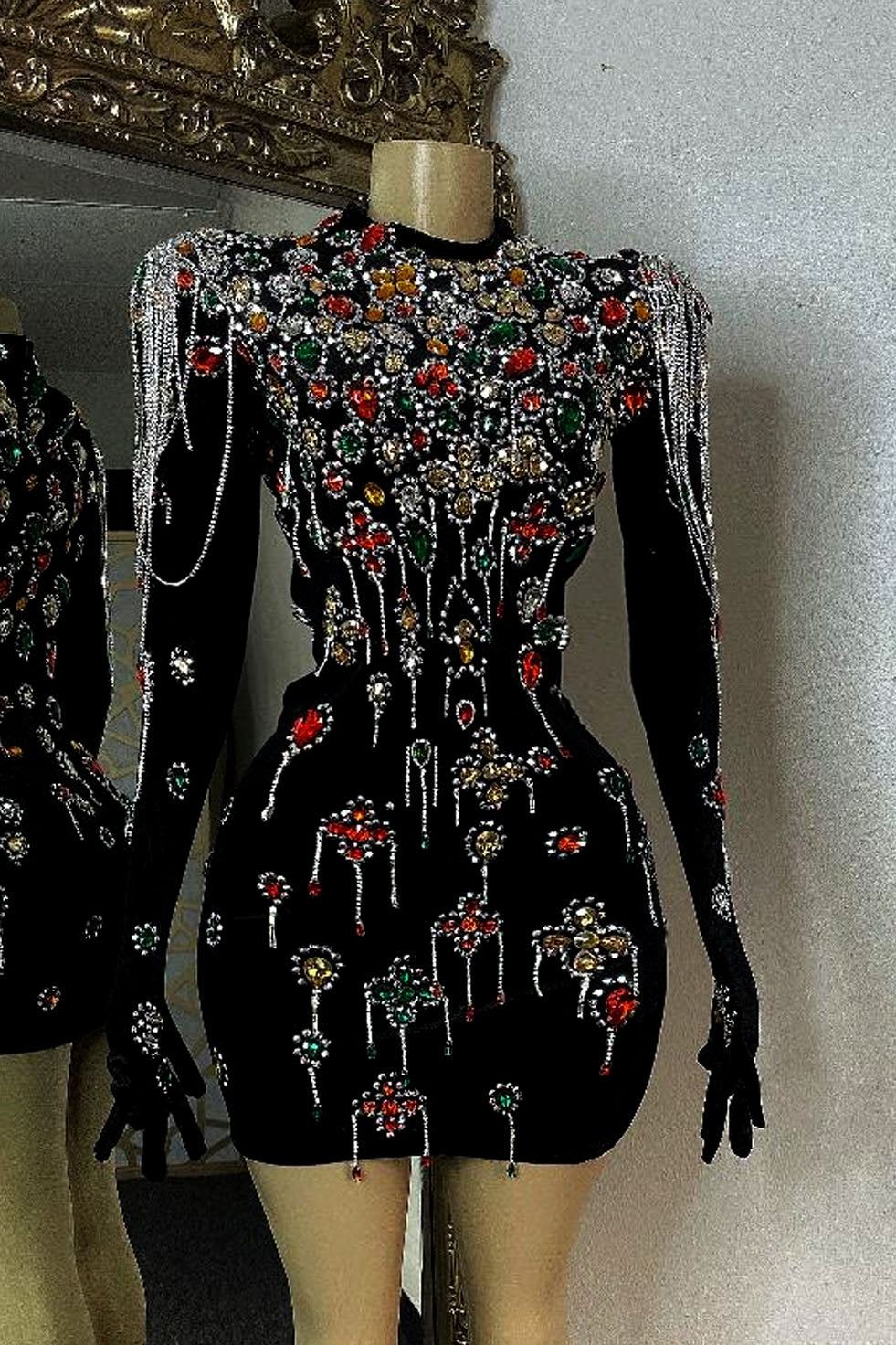Shally Diamante Dress